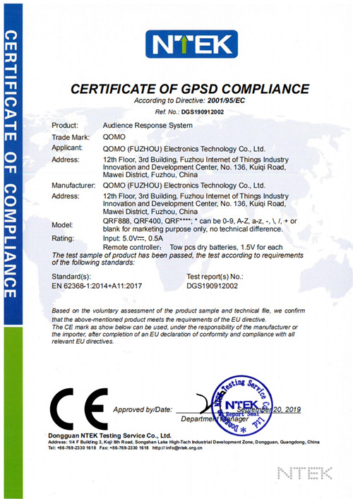 QRF888 EN 62368_DGS190912002 Certification_00